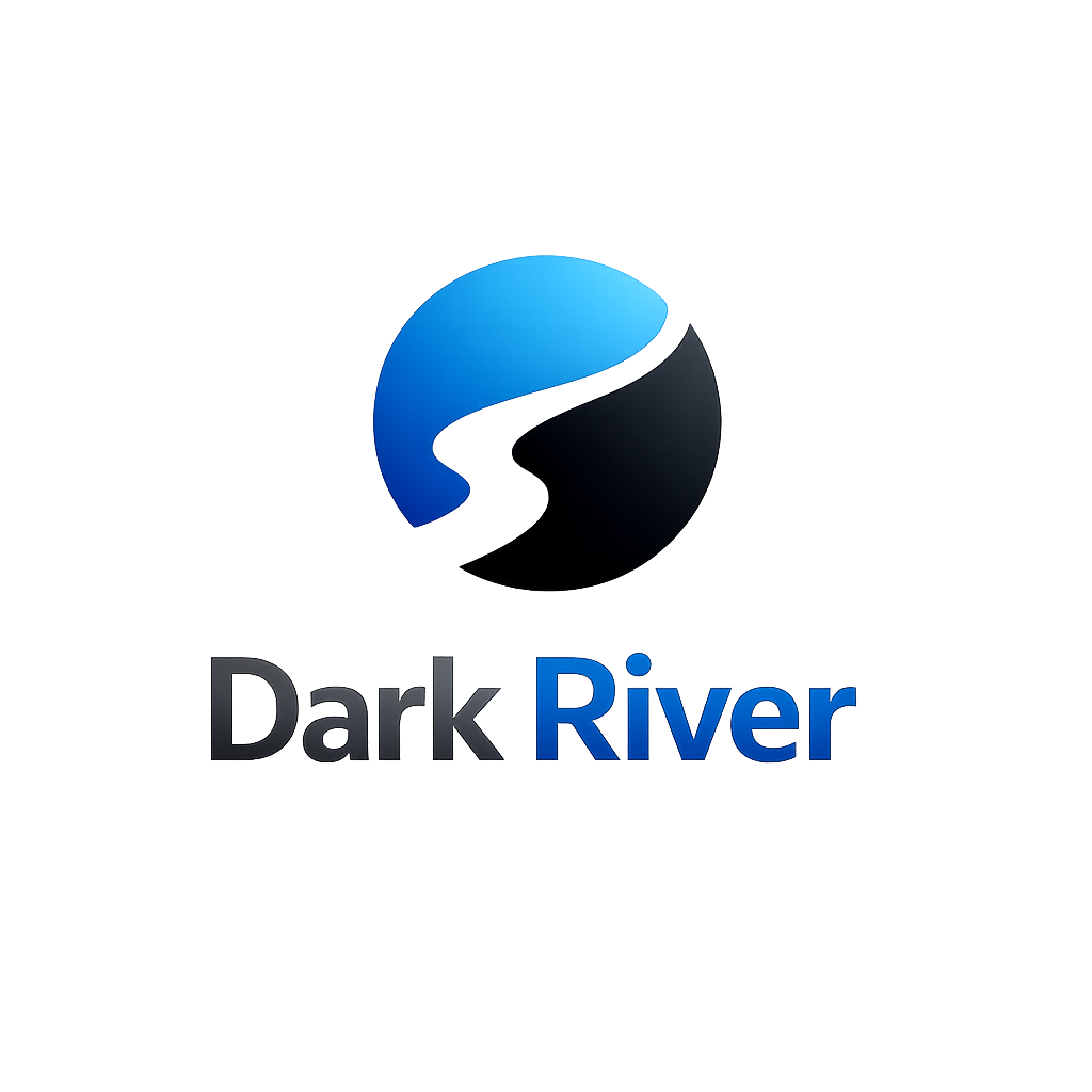 Dark River Logo and Typography concept